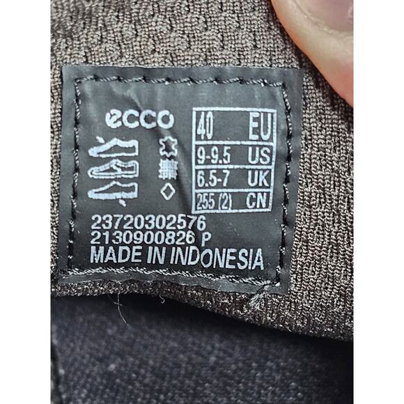 Ecco Danish Design Brown Suede Leather Lace Up Casual Shoes Women's 9 Eu 40 - Picture 11 of 12